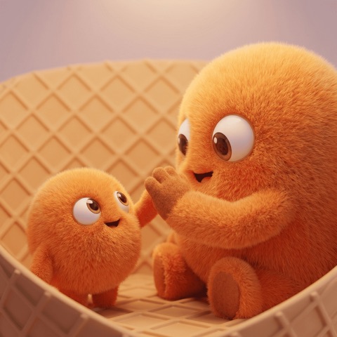 Secret Handshake, an illustration from the Lumi app